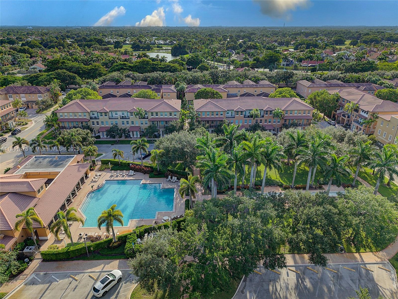 14774 Southwest 10th Street, Unit 10502 Pembroke Pines, FL 33027 - Photo 33 of 40 an aerial view of a house with a garden