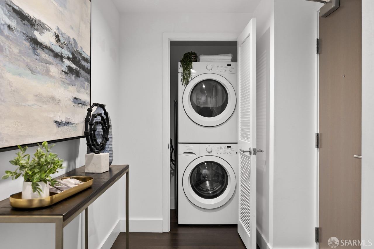 8 Buchanan Street, Unit 200L San Francisco, CA 94102 - Photo 18 of 27 a view of a storage and utility room with a sink