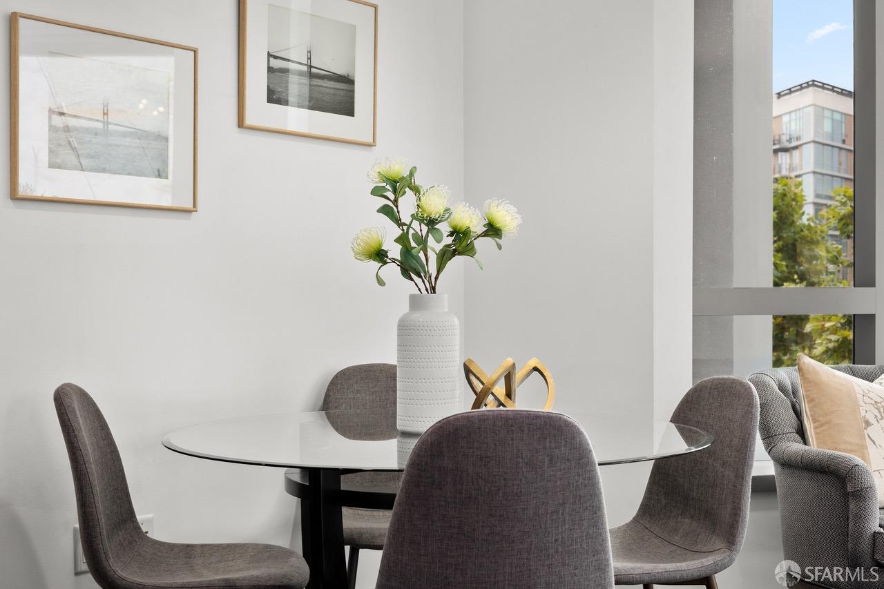 8 Buchanan Street, Unit 200L San Francisco, CA 94102 - Photo 7 of 27 a dining room with furniture and window