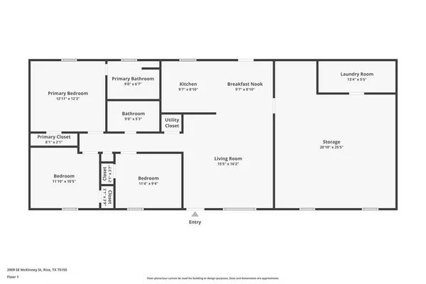 $349,999 | 2909 Southeast McKinney Street, Rice, TX 75155