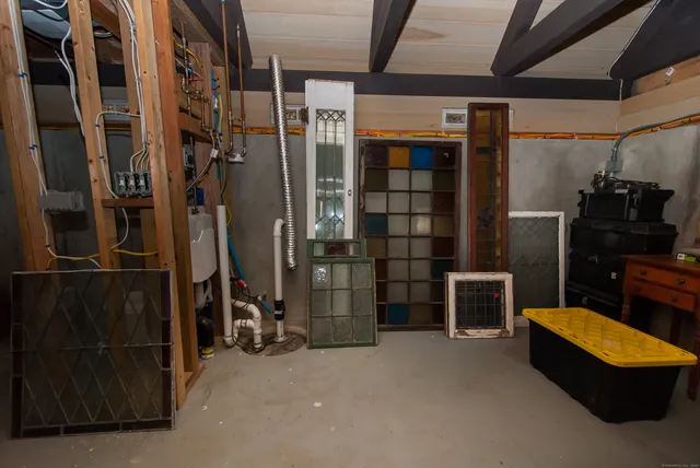 a view of storage and utility room