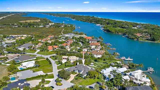 a view of a city and ocean view