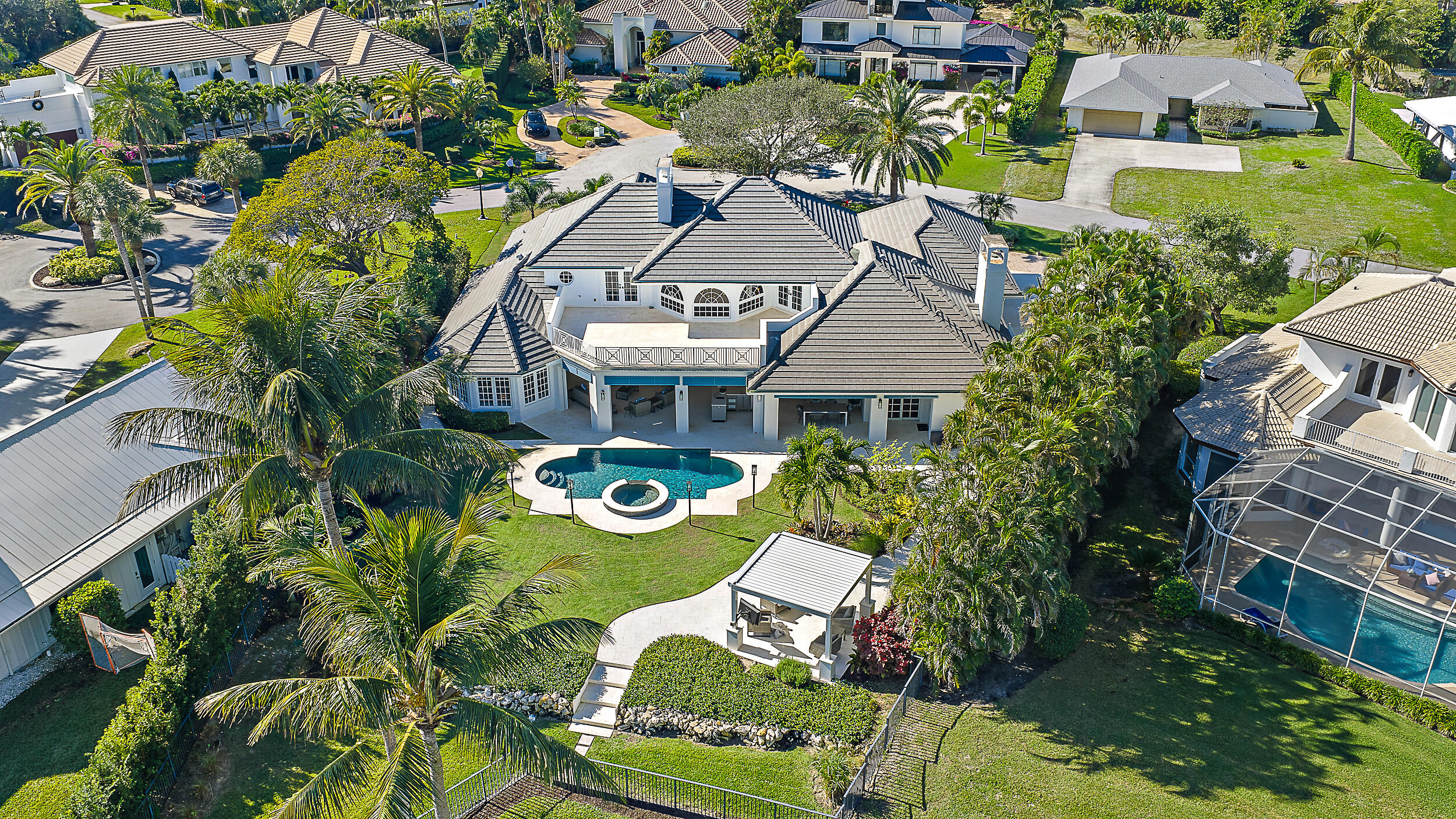 11971 Southeast Tiffany Way Jupiter, FL 33469 - Photo 46 of 53 an aerial view of a house with outdoor space
