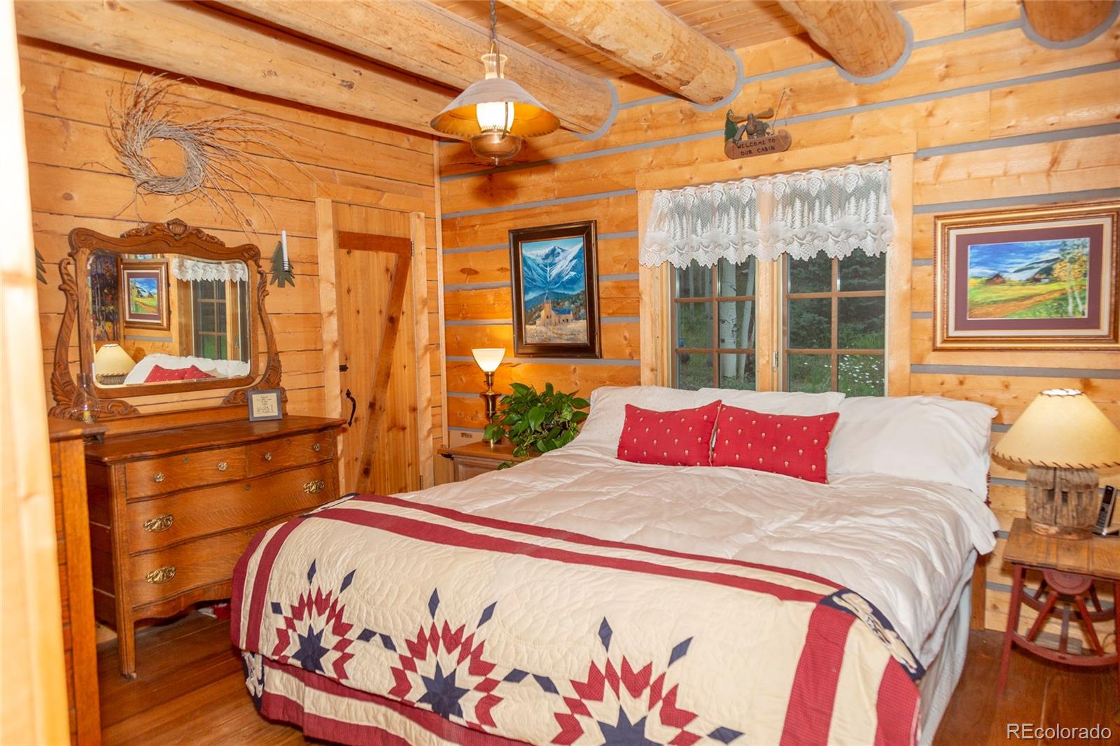 2150 Usfs Road, Unit 18A Creede, CO 81130 - Photo 6 of 25 a bed sitting in a bedroom next to a window