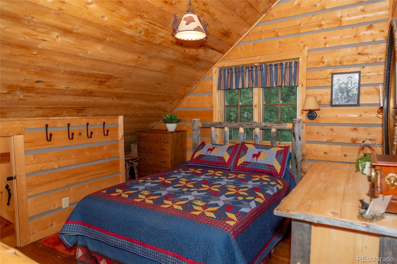 2150 Usfs Road, Unit 18A Creede, CO 81130 - Photo 10 of 25 a bed sitting in a bedroom next to a window