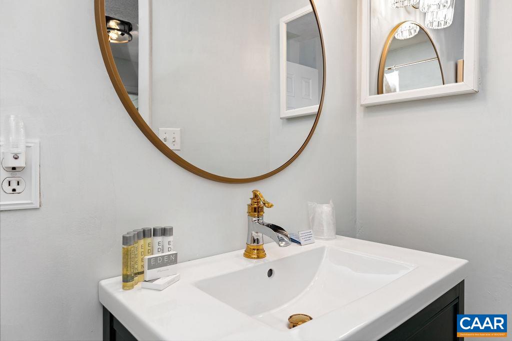 490 3 Ridges Roseland, VA 22967 - Photo 21 of 27 a bathroom with a sink and a mirror