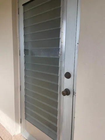 a view of front door