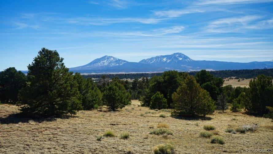 127 Navajo Ranch Walsenburg, CO 81089 - Photo 11 of 18 a view of a backyard of a house with a mountain