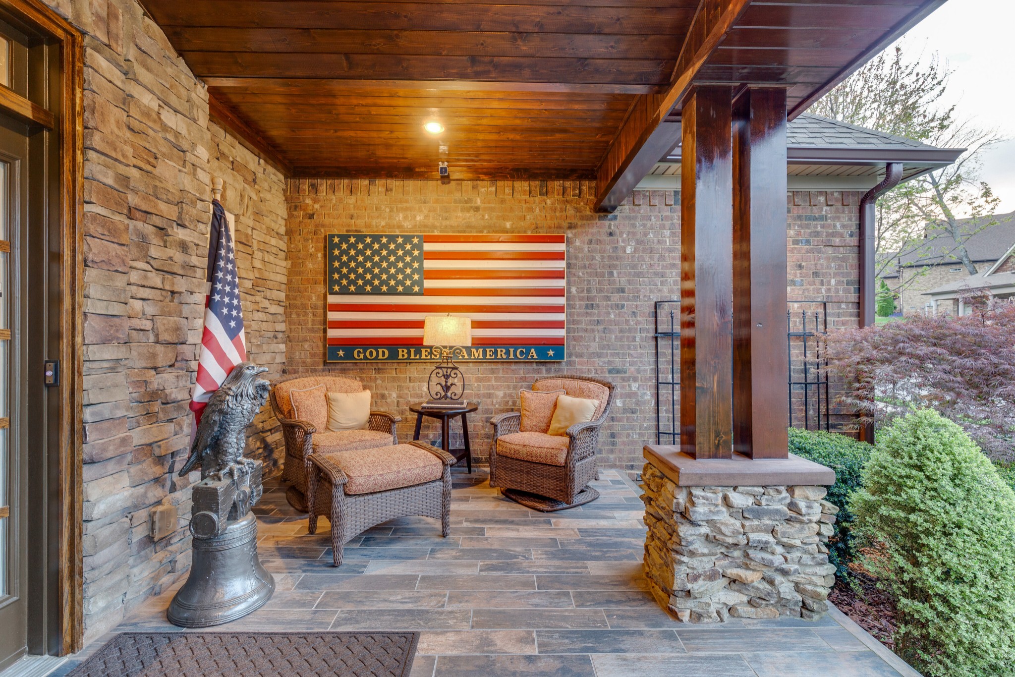 1052 Fitzroy Circle Spring Hill, TN 37174 - Photo 5 of 44 a outdoor living space with furniture and a fireplace