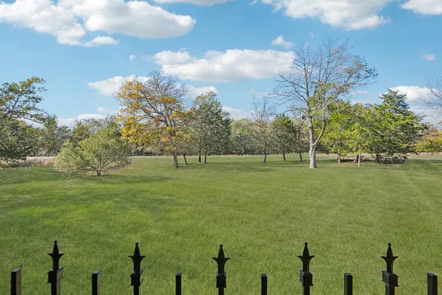 a view of a green field