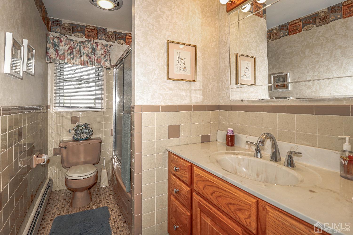 5 Pendleton Place Edison, NJ 08820 - Photo 28 of 37 a bathroom with a granite countertop sink toilet and shower
