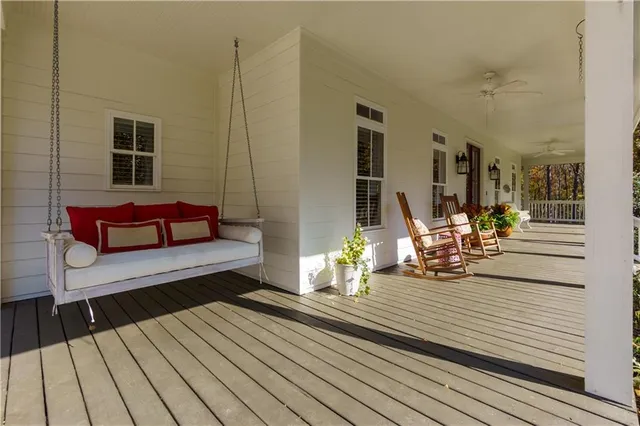 a view of outdoor space and deck