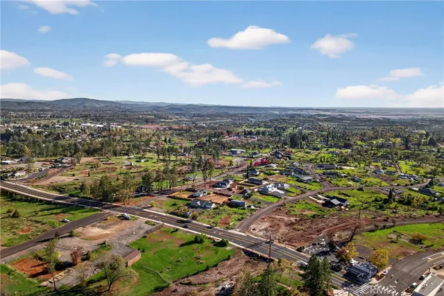 an aerial view of a city