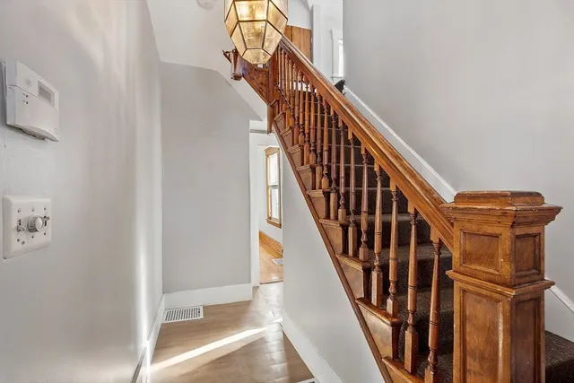 a view of entryway with stairs