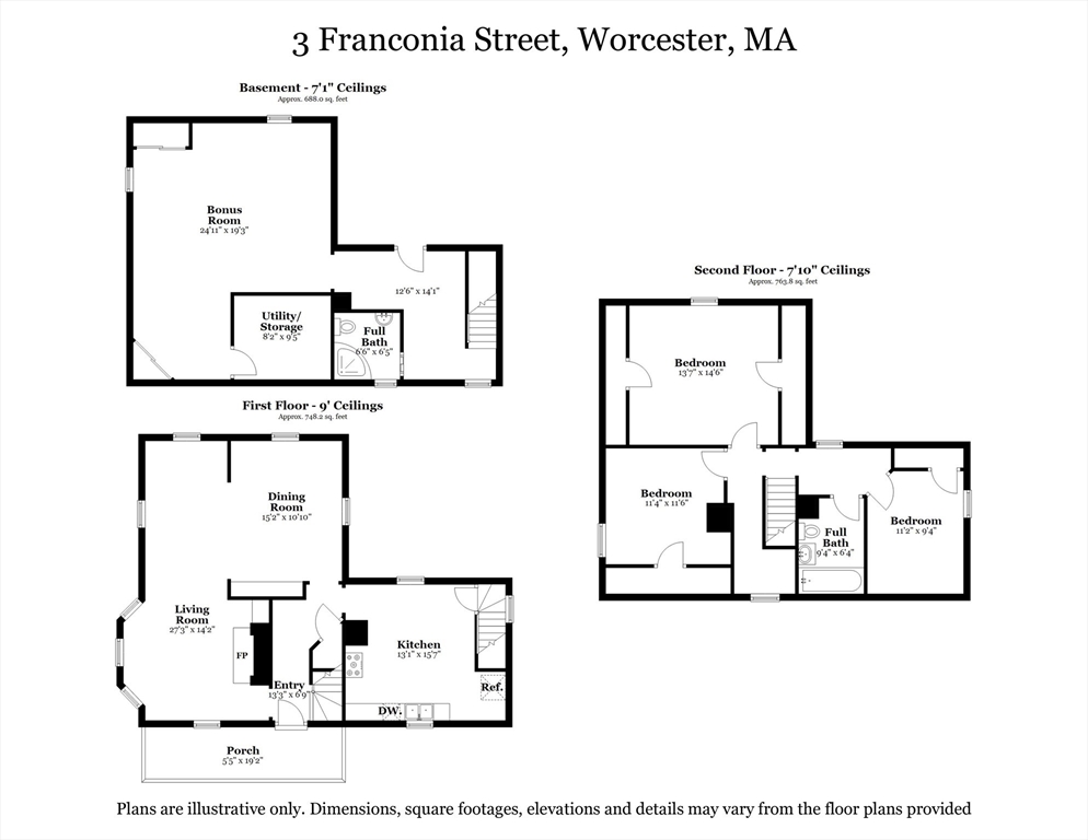 3 Franconia Street Worcester, MA 01602 - Photo 33 of 35