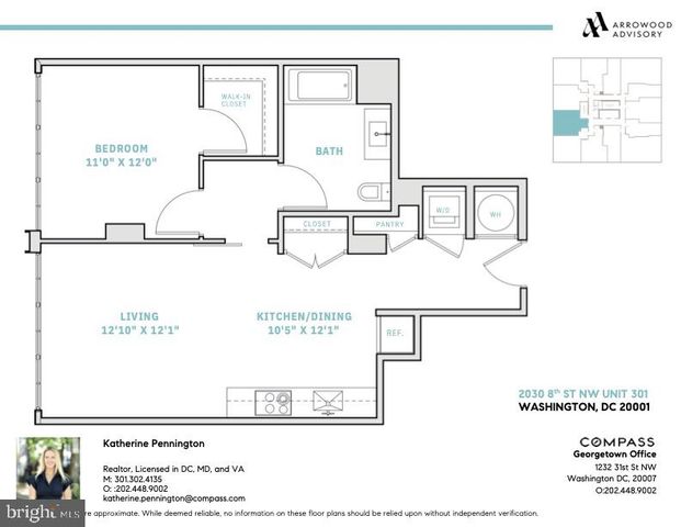 $499,000 | 2030 8th Street Northwest, Unit 301, Washington, DC 20001