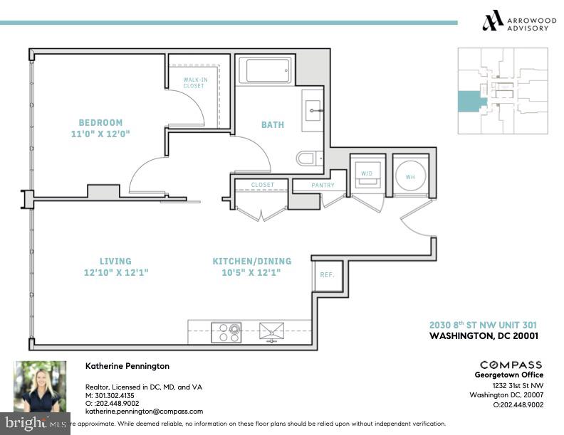 2030 8th Street Northwest, Unit 301 Washington, DC 20001 - Photo 22 of 22 Floorplan