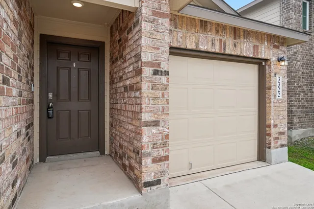 a view of front door of house