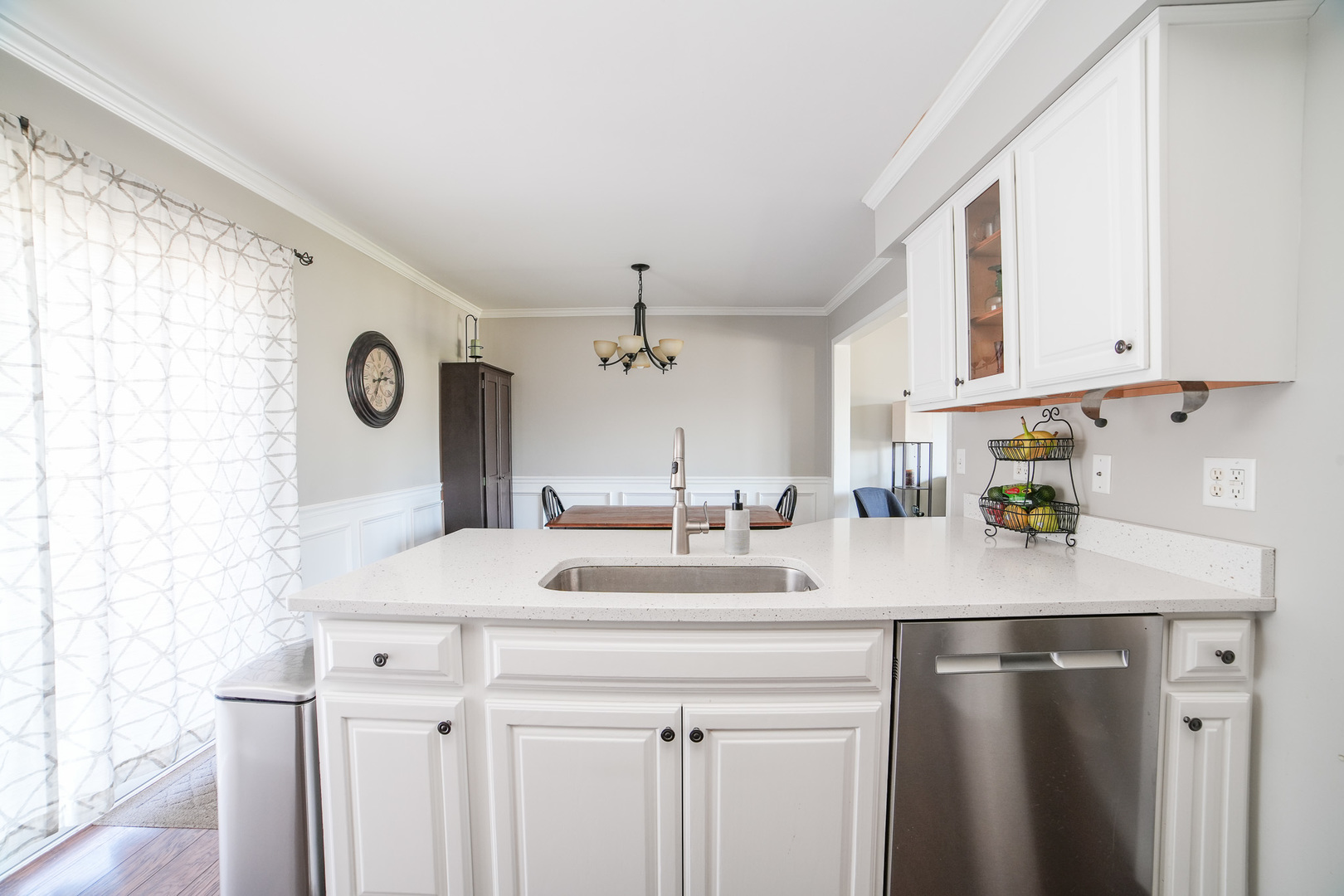 281 Kathy Drive Bourbonnais, IL 60914 - Photo 11 of 43 a kitchen with a sink a refrigerator and cabinets