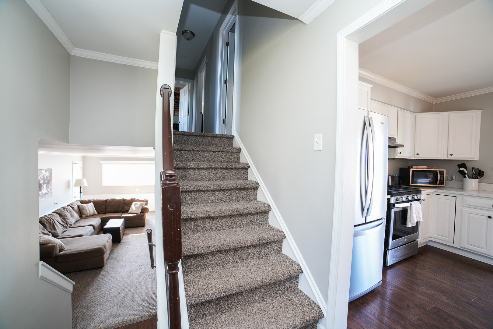 281 Kathy Drive Bourbonnais, IL 60914 - Photo 17 of 43 a view of kitchen with livingroom and furniture
