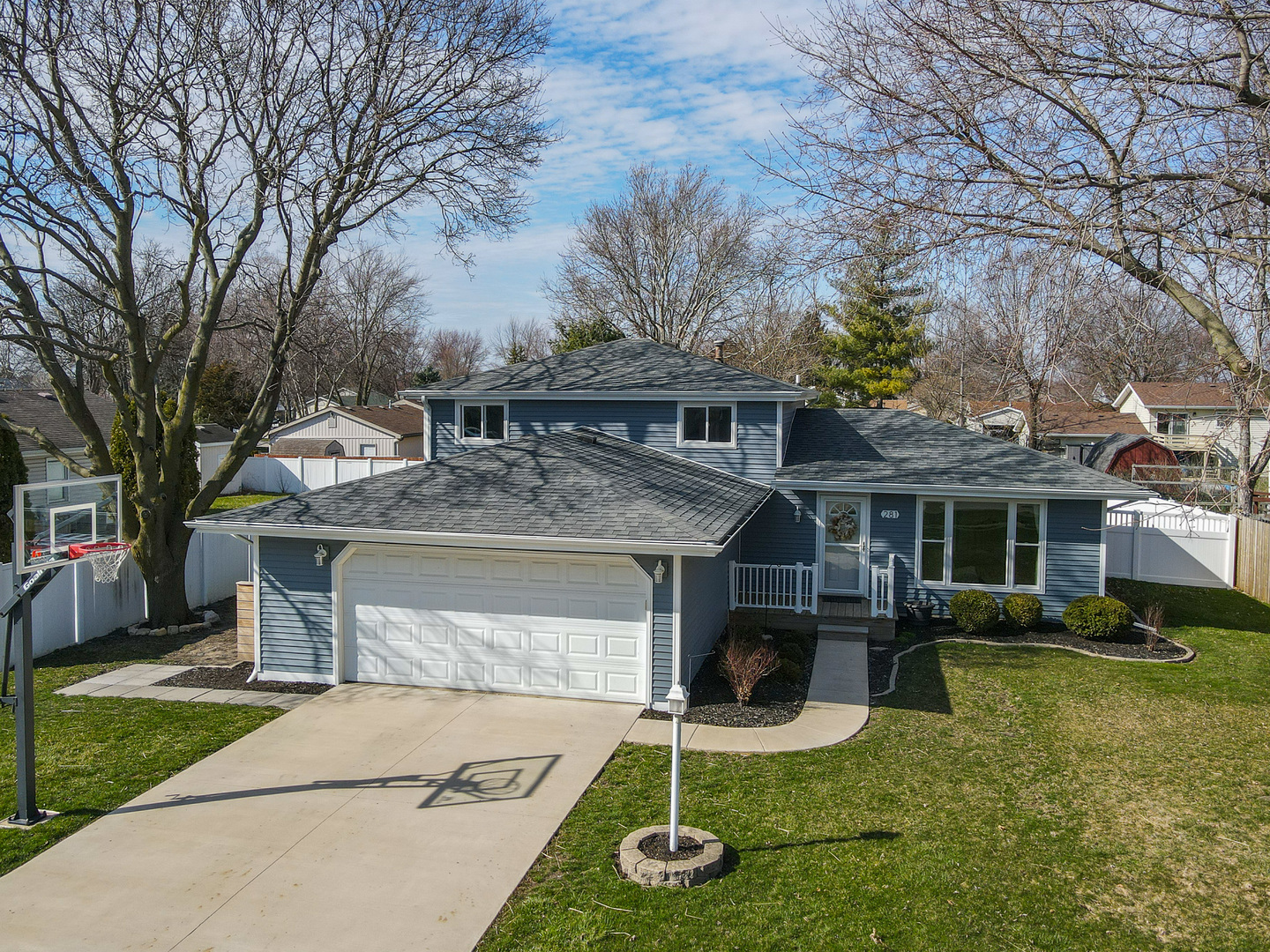 281 Kathy Drive Bourbonnais, IL 60914 - Photo 2 of 43 front view of house with a yard