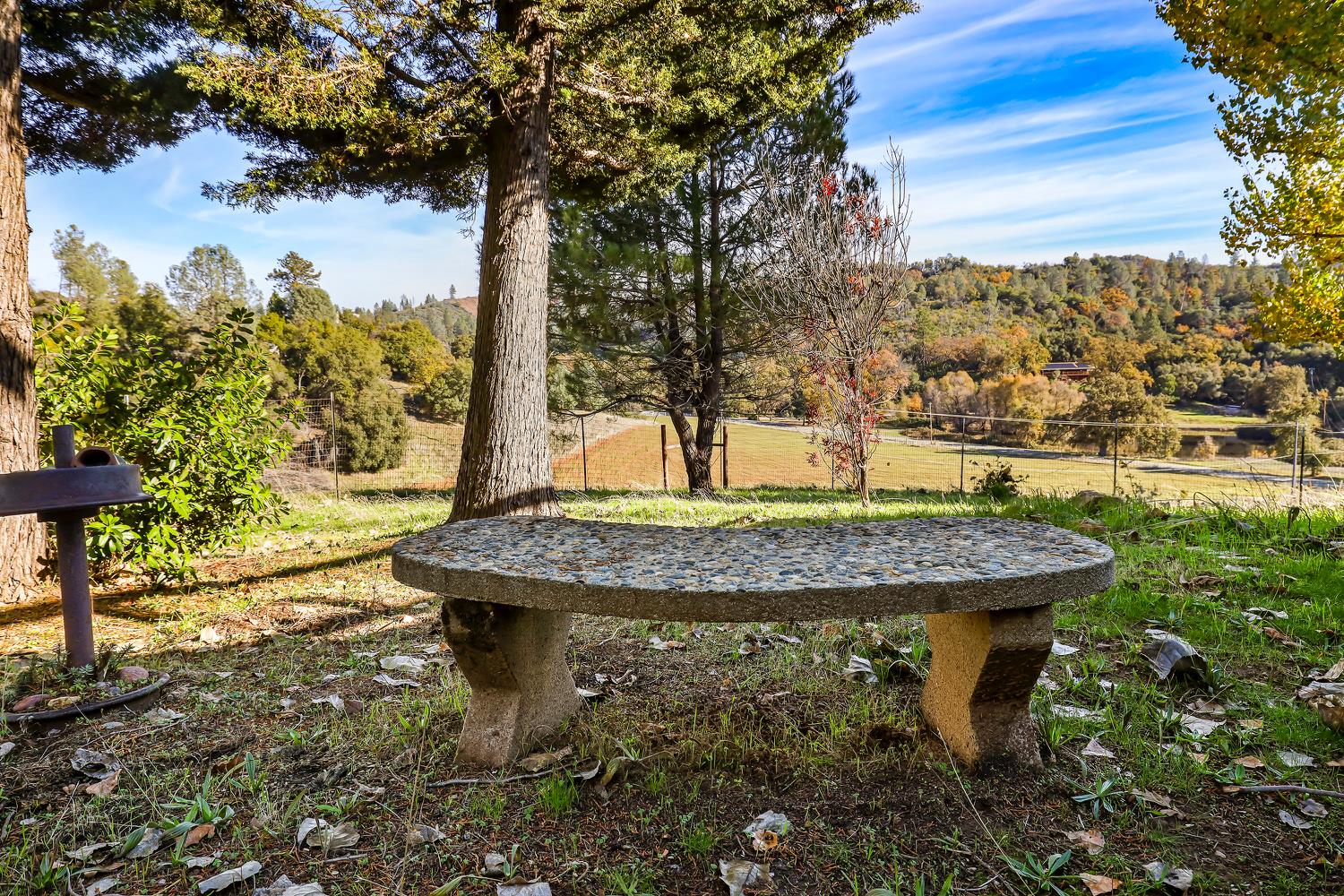 6612 Michel Road Mountain Ranch, CA 95246 - Photo 37 of 78 a view of a yard with a fountain