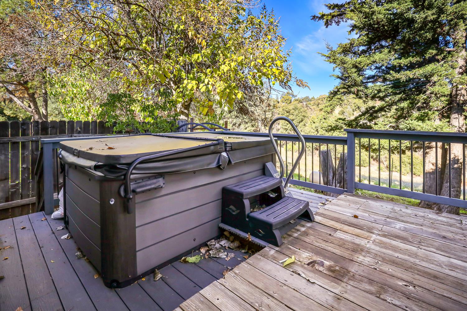 6612 Michel Road Mountain Ranch, CA 95246 - Photo 38 of 78 a view of balcony with wooden floor and outdoor seating