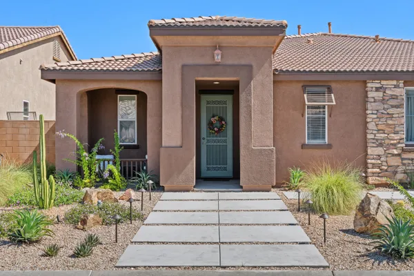 a front view of a house