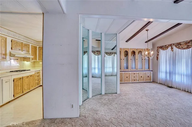 a view of a livingroom with a staircase