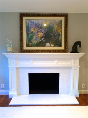99 Paulson Road Newton, MA 02468 - Photo 5 of 12 a black and white wall with a fireplace