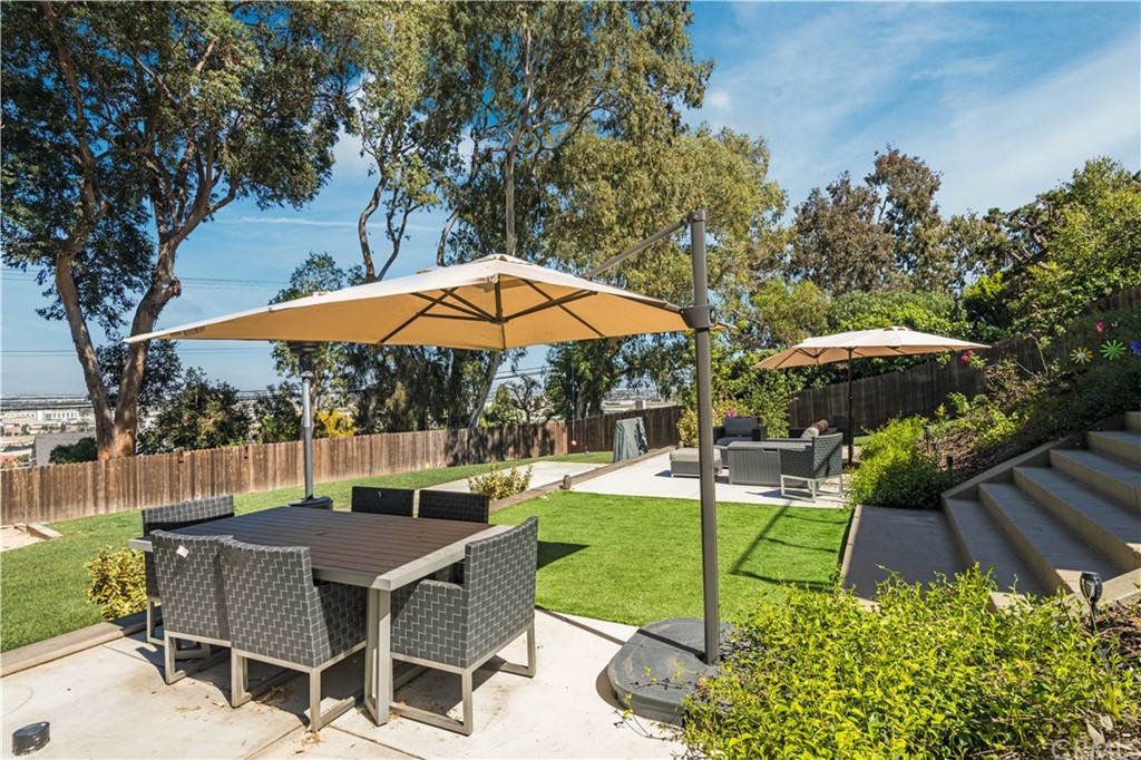 4329 Vía Azalea Palos Verdes Estates, CA 90274 - Photo 28 of 31 a view of backyard with seating space and trees