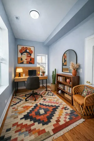 a view of an empty room and window