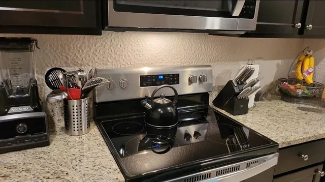 a close view of water heater