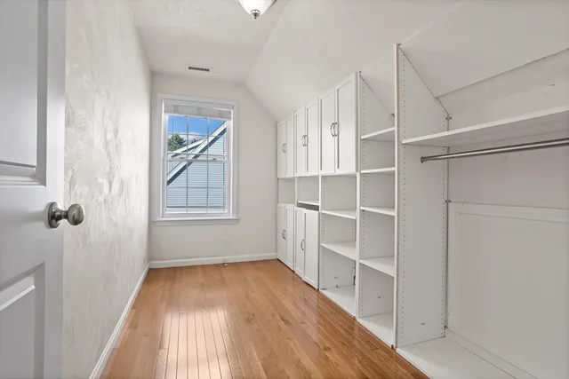 a view of a walk in closet