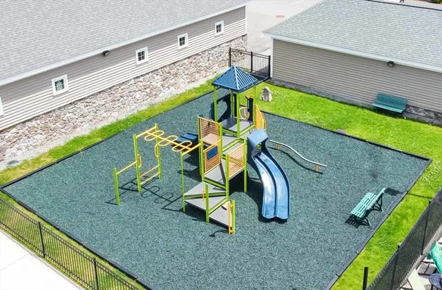 a view of a park with a bench