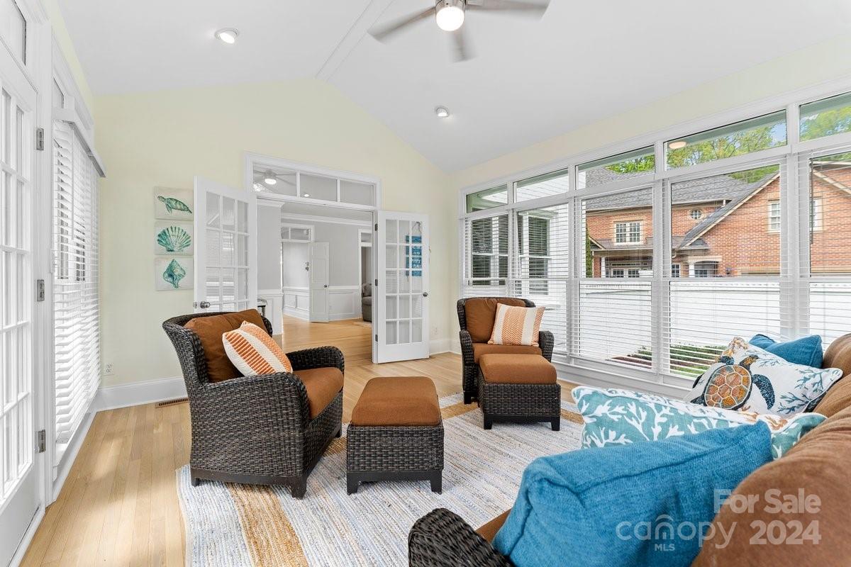 4527 Nora's Path Road Charlotte, NC 28226 - Photo 15 of 39 a living room with furniture and large windows