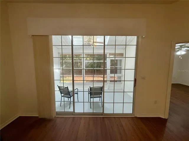 a view of a large window
