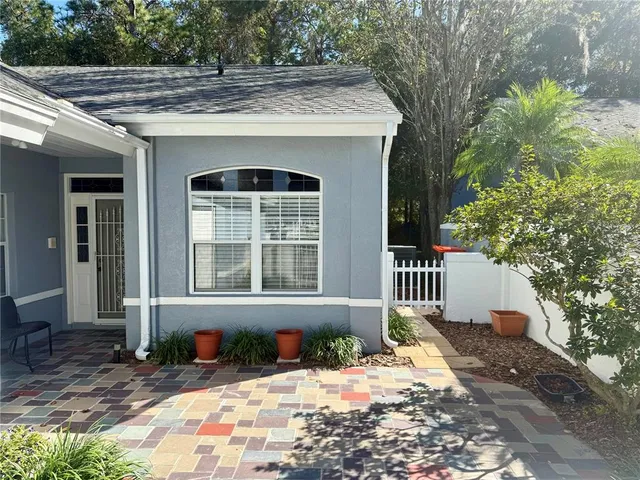 a front view of a house