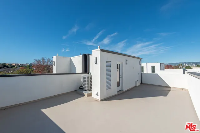 a view of a city from a terrace