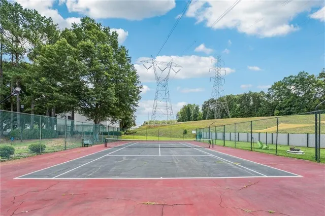 a view of a tennis court