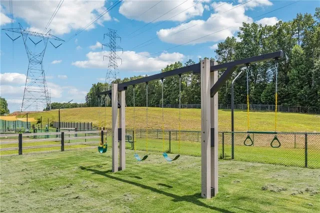 a view of a park with welcome board