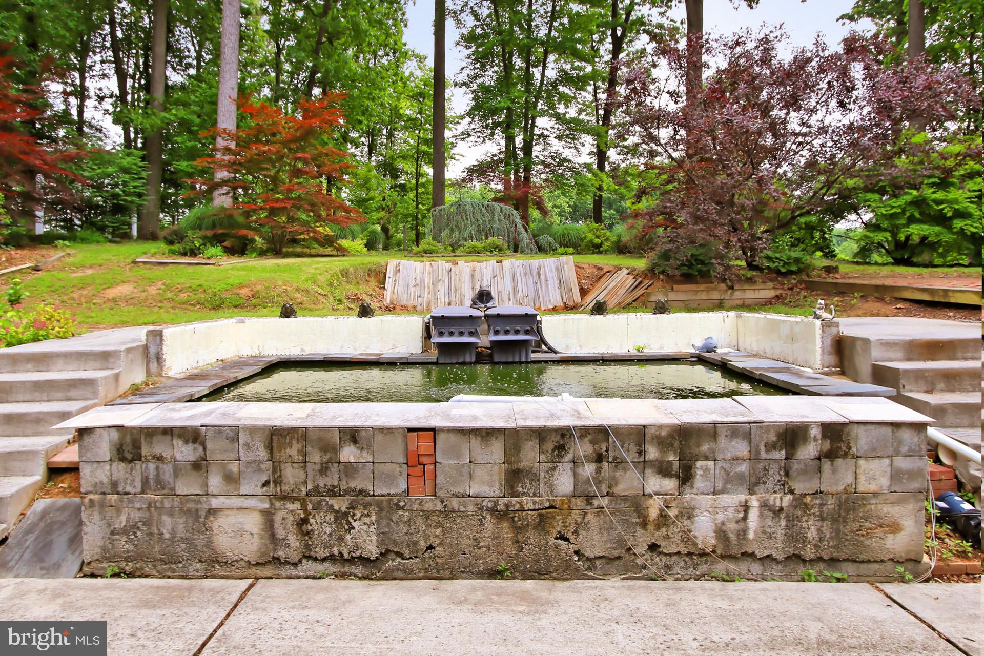 6305 Gormley Place Springfield, VA 22152 - Photo 36 of 66 Koi pond with waterfall feature