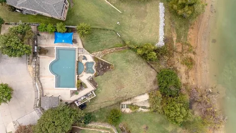 a aerial view of a house