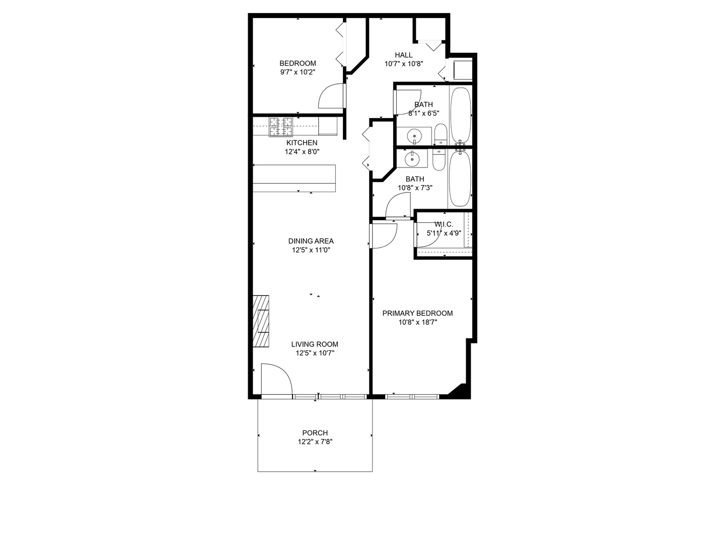 1070 West 15th Street, Unit 112 Chicago, IL 60608 - Photo 18 of 29 a picture of a floor plan