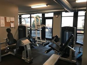 1070 West 15th Street, Unit 112 Chicago, IL 60608 - Photo 20 of 29 a room with gym equipment and windows