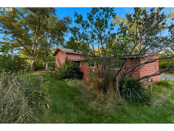 a view of a house with a tree
