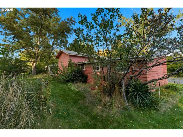 a view of a house with a tree