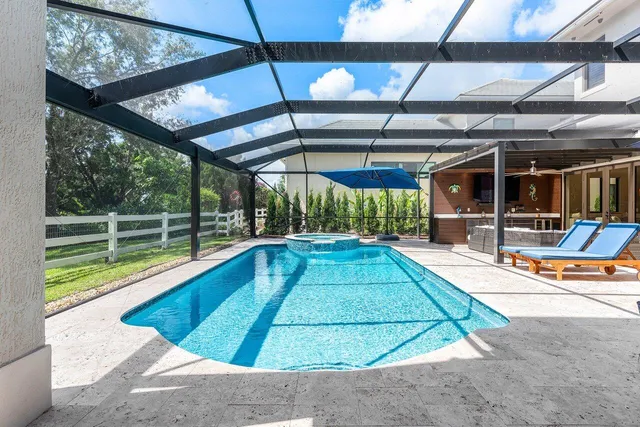 an outdoor view with yard