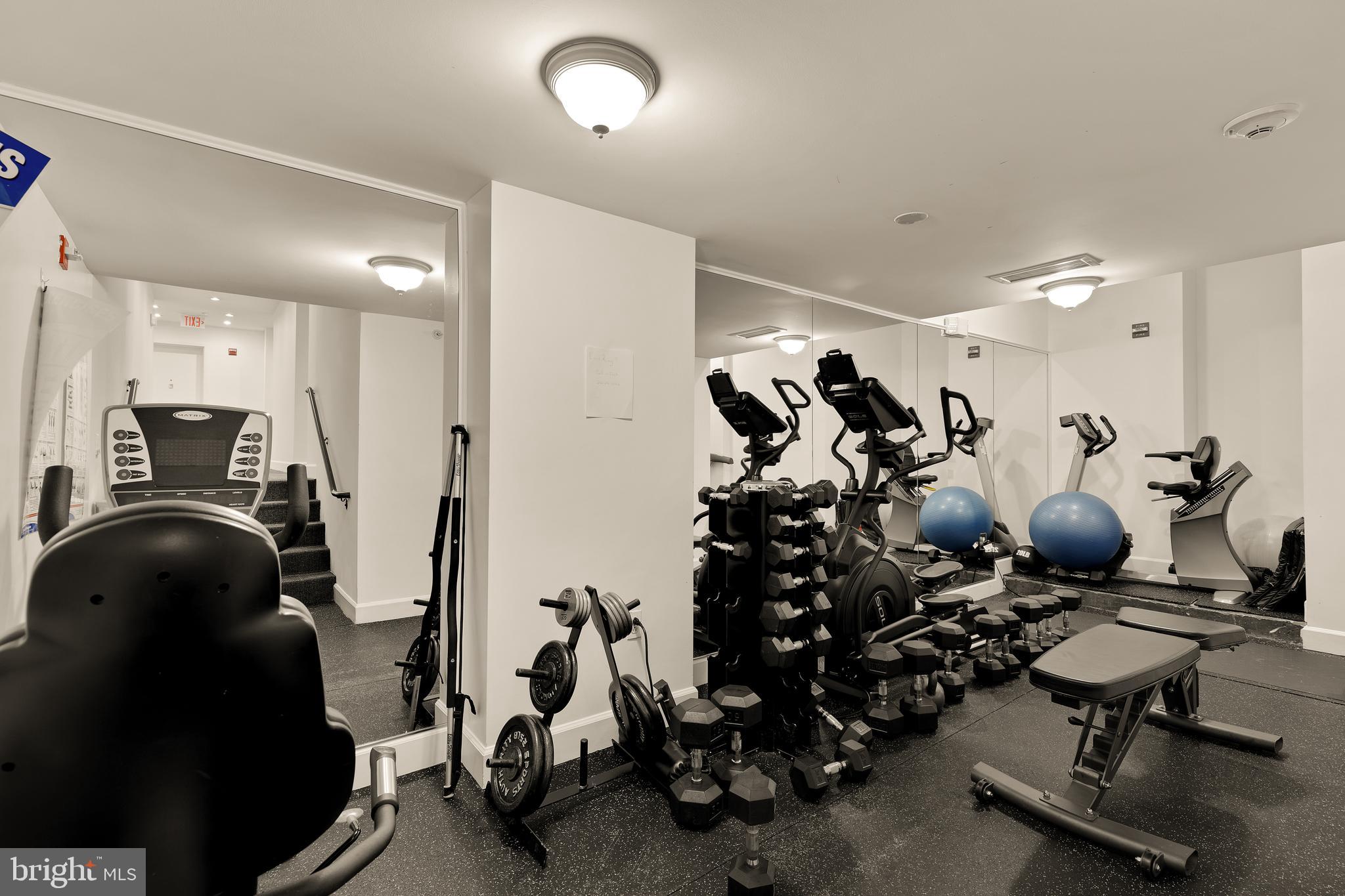 150 V Street Northwest, Unit VL02 Washington, DC 20001 - Photo 15 of 18 a view of a room with gym equipment