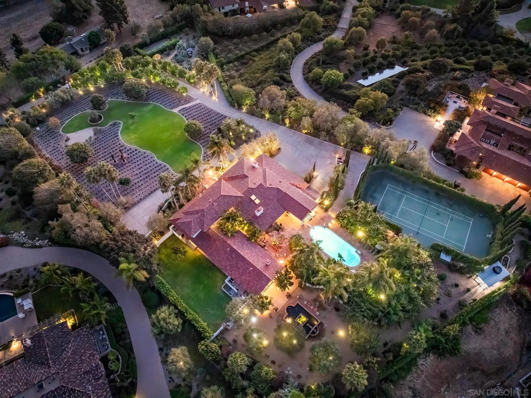18245 Paseo Victoria Rancho Santa Fe, CA 92067 - Photo 40 of 40 an aerial view of residential house with outdoor space and street view